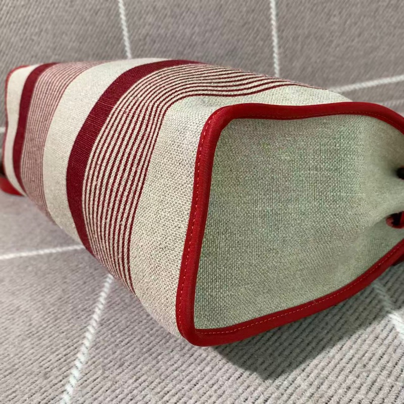 Hermes愛馬仕herbal31紅色條紋D刻，配件鎖鑰匙小內袋-9