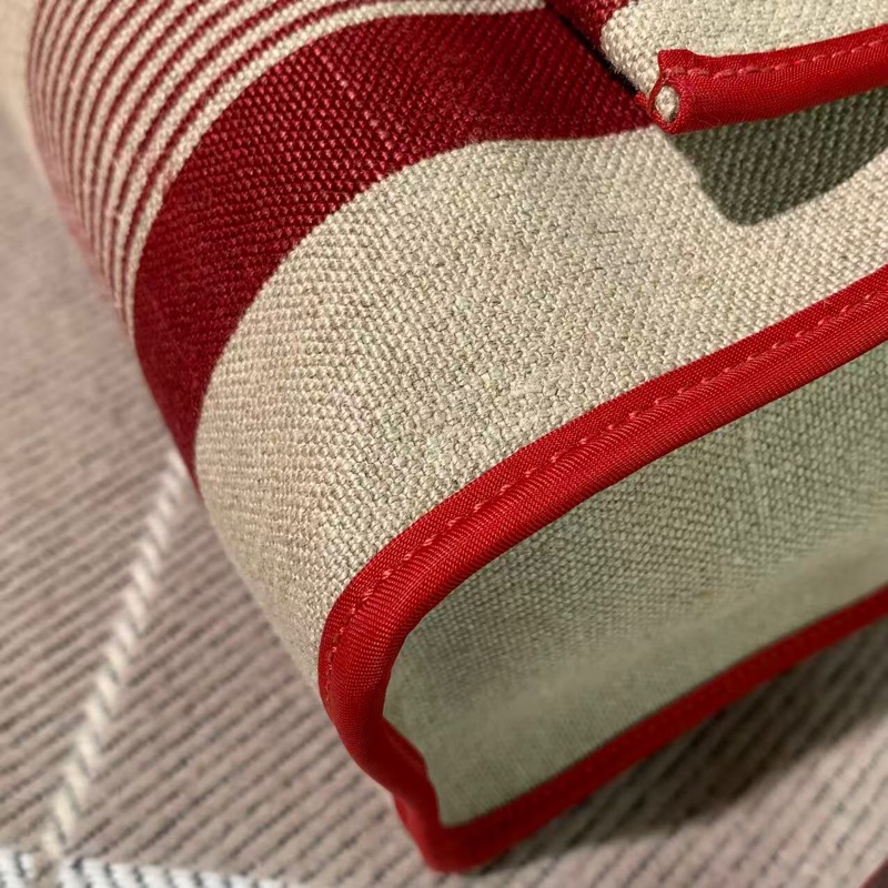 Hermes愛馬仕herbal31紅色條紋D刻，配件鎖鑰匙小內袋-10