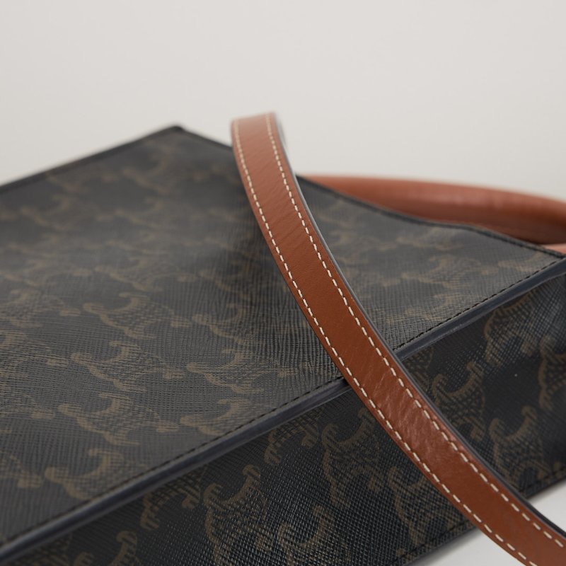 二手Celine mini 琴譜包/棕老花-7