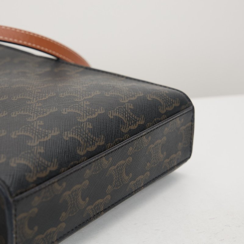 二手Celine mini 琴譜包/棕老花-8