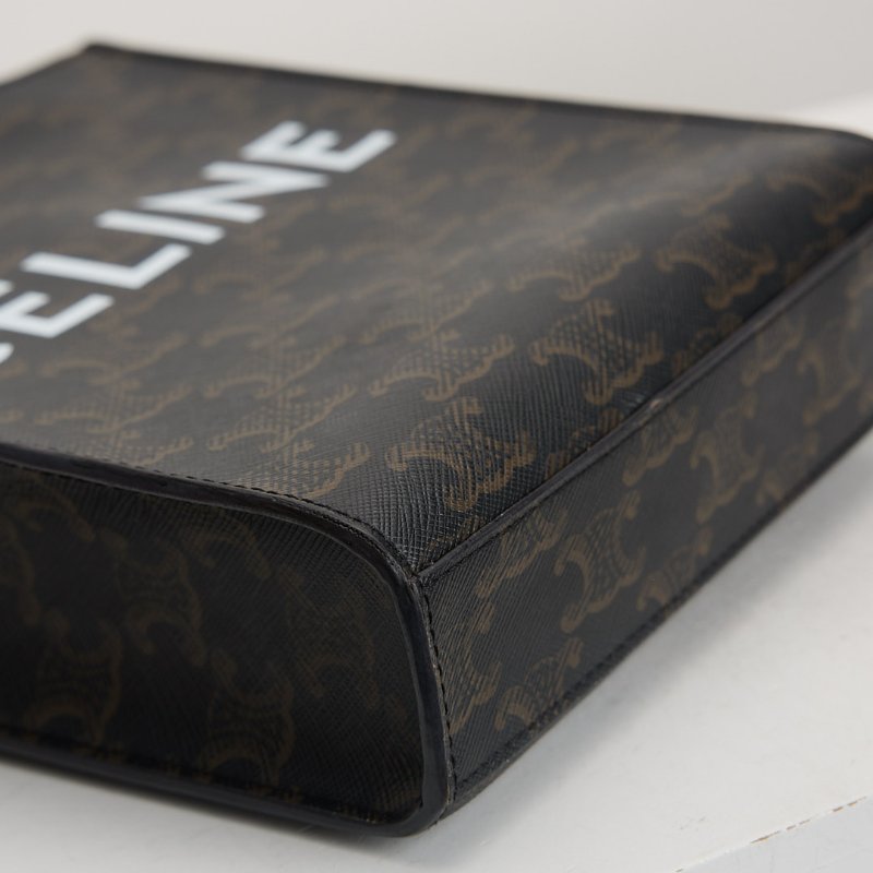 二手Celine mini 琴譜包/棕老花-15