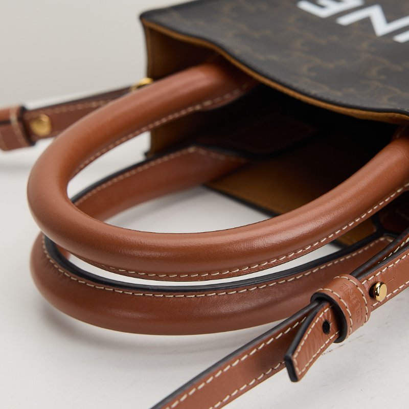 二手Celine mini 琴譜包/棕老花-17