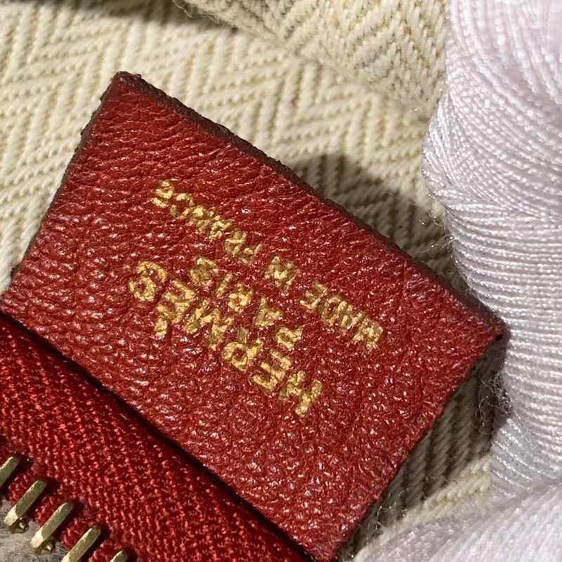 二手Hermes愛馬仕Gao hobo紅色U型腋下包，D刻-6