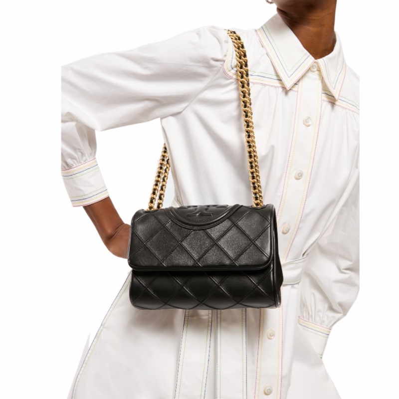 Tory Burch 女士 徽標絎縫單肩包均碼碼22cm*8cm*13cm-3