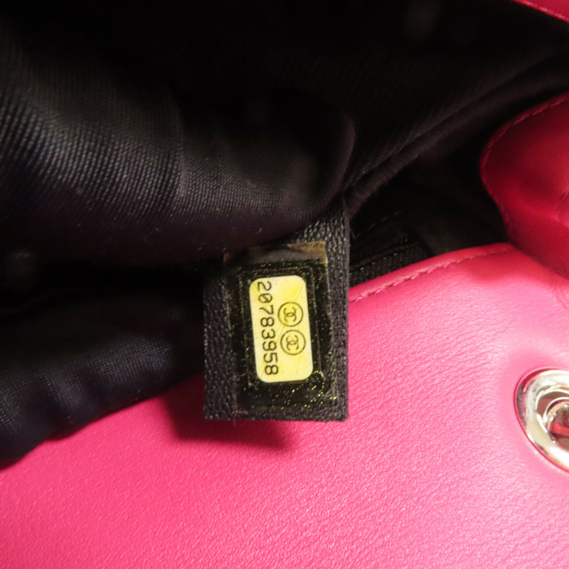 CHANEL 漆皮皮革Chain Shoulder銀扣鏈帶肩背袋-8