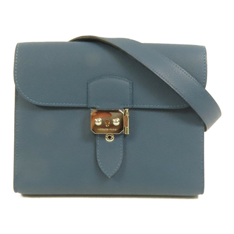 HERMES Epsom皮革Sac a Depeches 21銀扣肩背袋Colvert