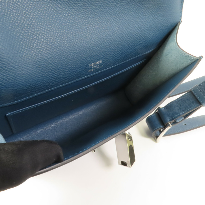 HERMES Epsom皮革Sac a Depeches 21銀扣肩背袋Colvert-4