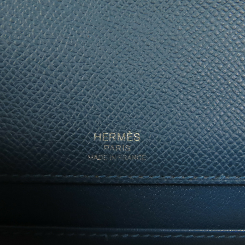 HERMES Epsom皮革Sac a Depeches 21銀扣肩背袋Colvert-9