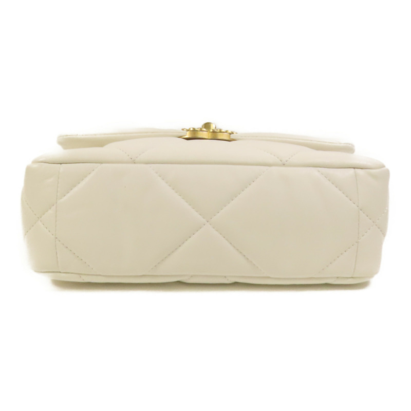 CHANEL 牛皮皮革 Chanel 19 Small金扣鏈帶手挽肩背兩用袋-3
