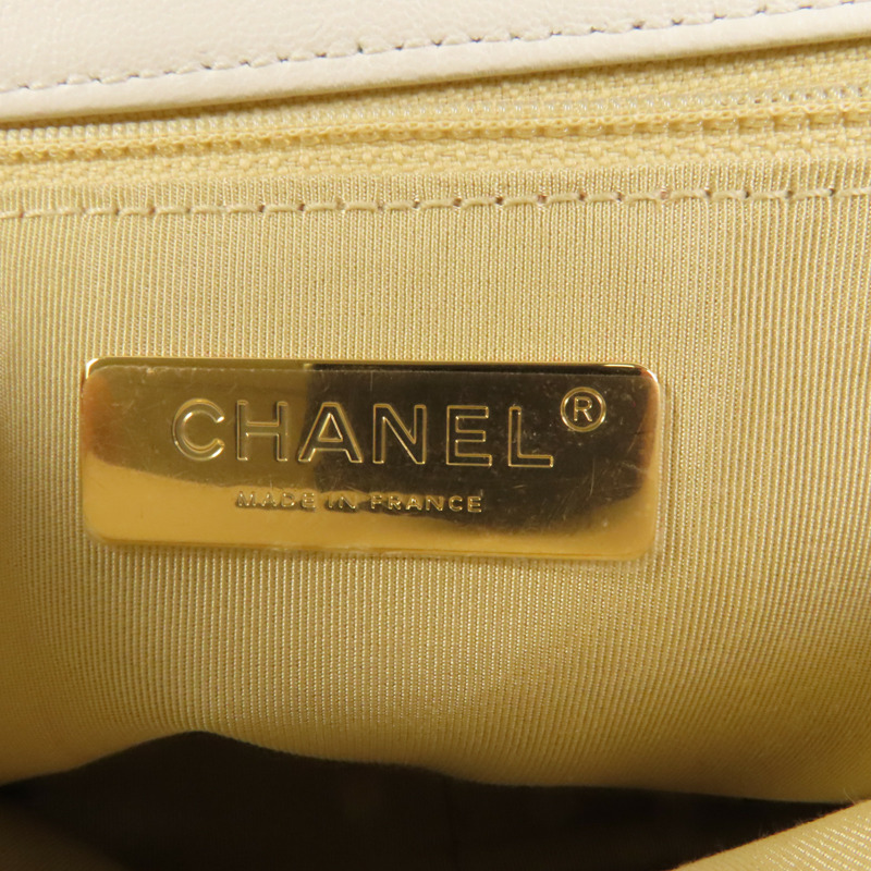 CHANEL 牛皮皮革 Chanel 19 Small金扣鏈帶手挽肩背兩用袋-7