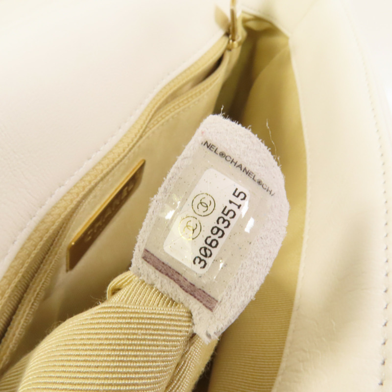 CHANEL 牛皮皮革 Chanel 19 Small金扣鏈帶手挽肩背兩用袋-8