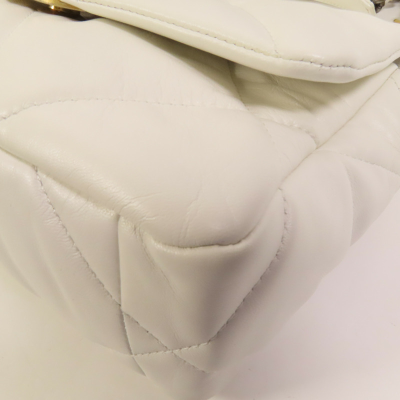 CHANEL 牛皮皮革 Chanel 19 Small金扣鏈帶手挽肩背兩用袋-11