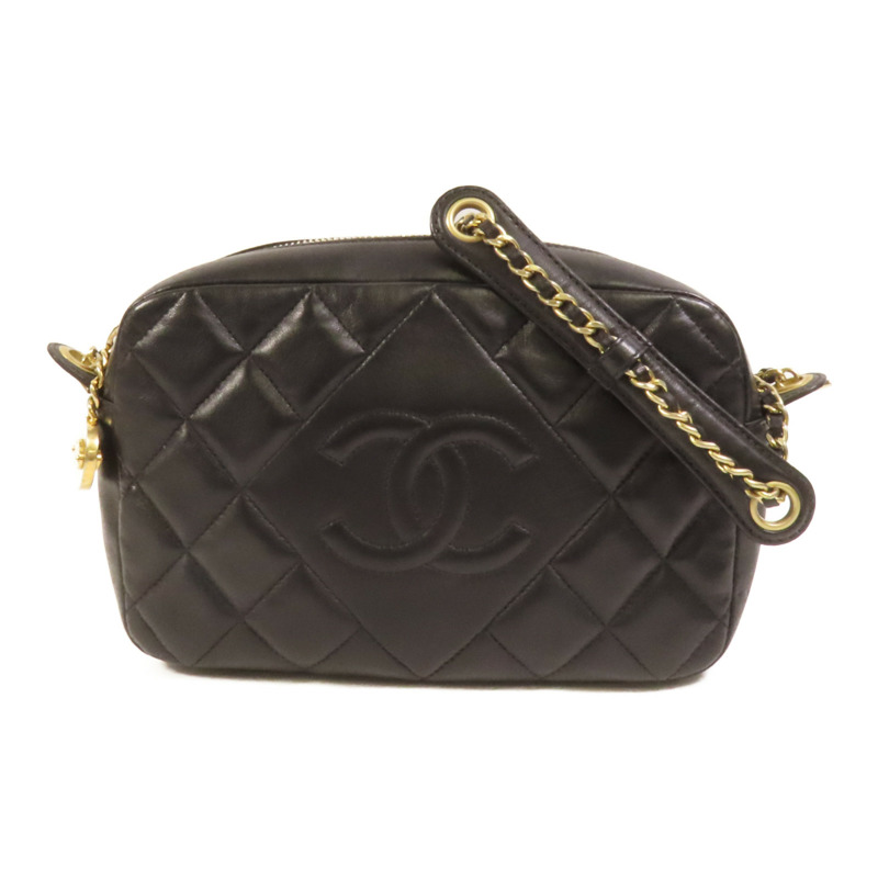 CHANEL 羊皮皮革Camera Bag金扣肩背袋-0