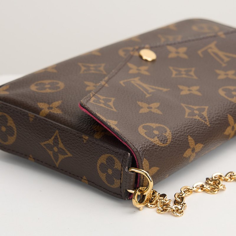 二手Lv woc 三合一鍊包/晶片款-6