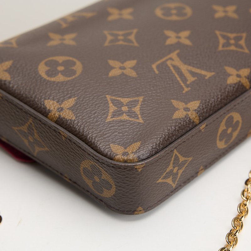 二手Lv woc 三合一鍊包/晶片款-11