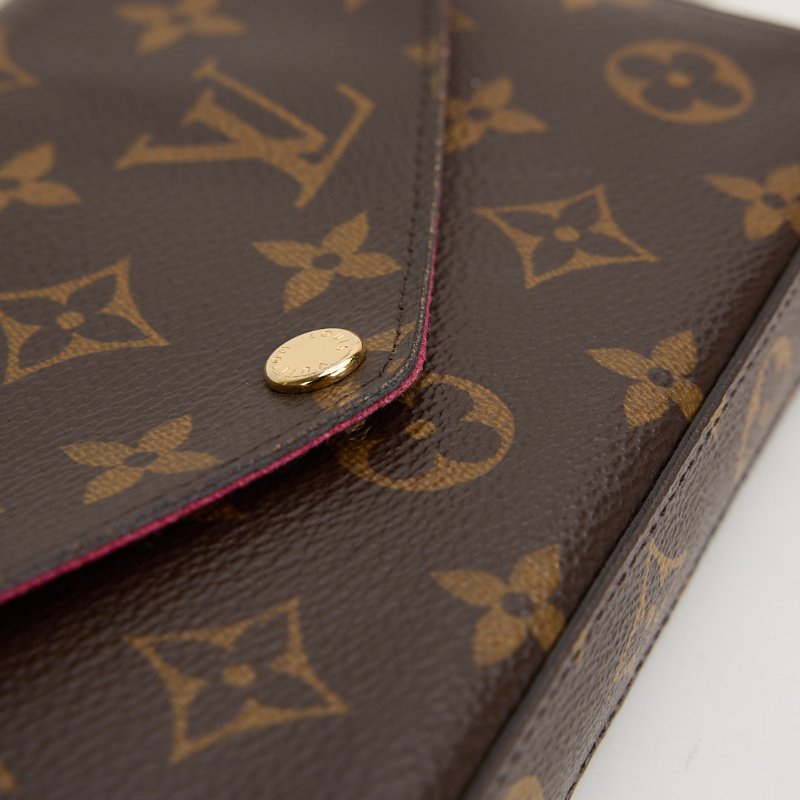 二手Lv woc 三合一鍊包/晶片款-17