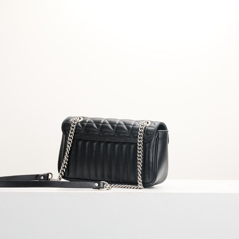 二手Gucci Marmont 26 黑銀-2