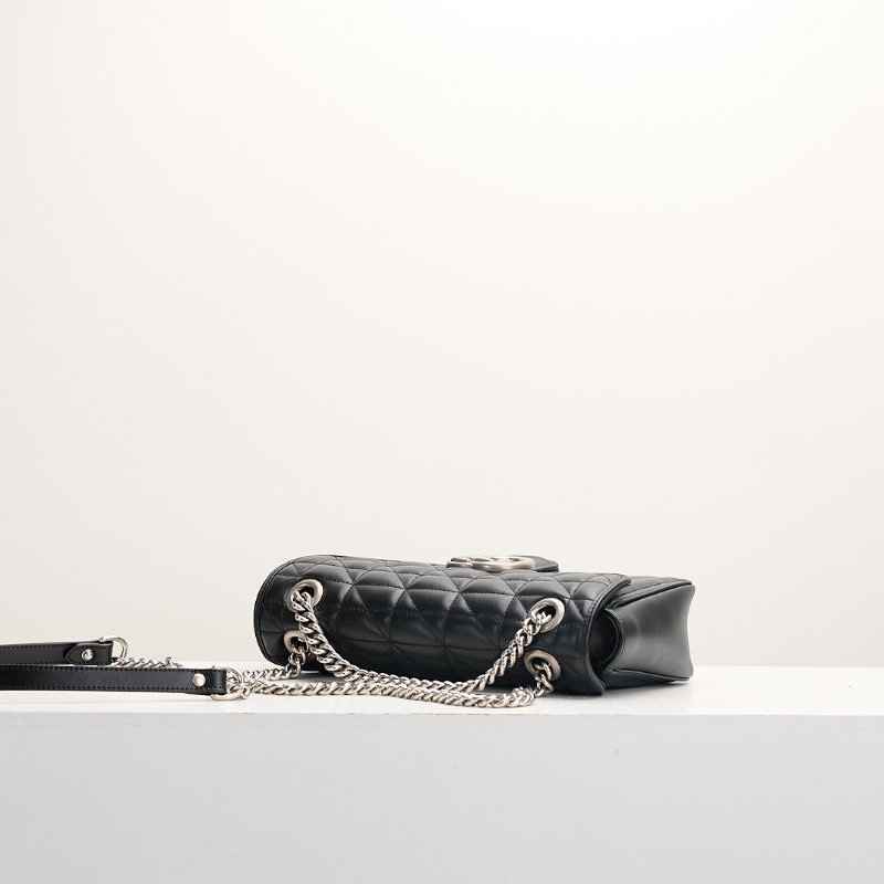 二手Gucci Marmont 26 黑銀-3