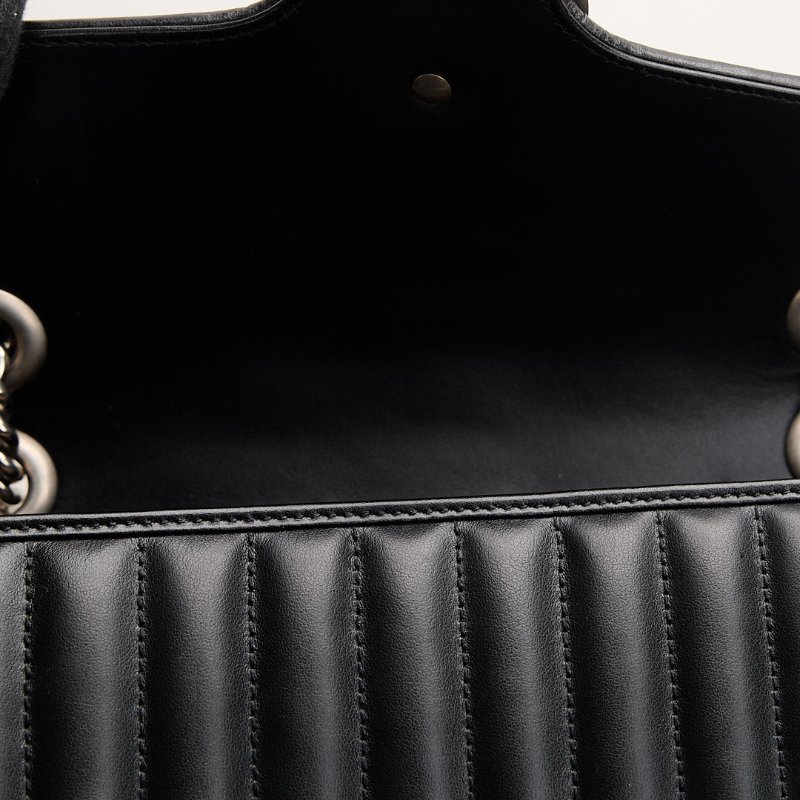 二手Gucci Marmont 26 黑銀-16