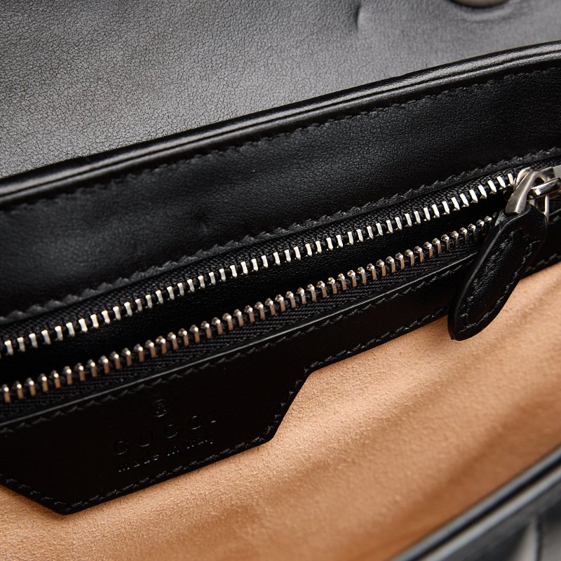 二手Gucci Marmont 26 黑銀-18