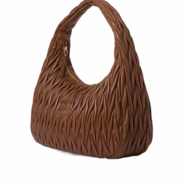 Miu Miu 女士 Miu Wander matelassé徽標手提包均碼碼40cm*9.5cm*31cm-1