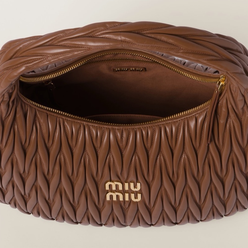 Miu Miu 女士 Miu Wander matelassé徽標手提包均碼碼40cm*9.5cm*31cm-3