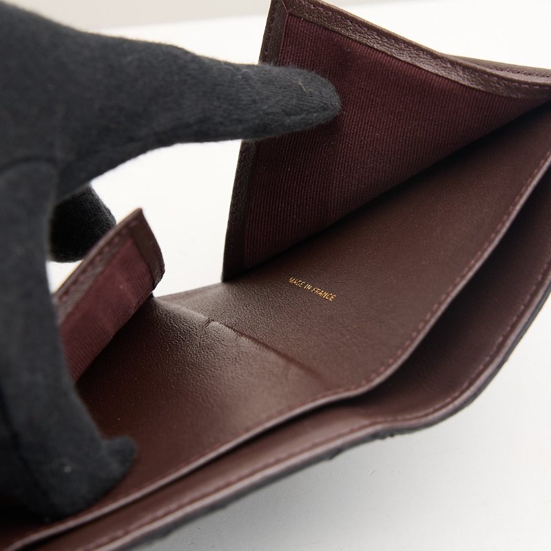 二手Chanel cf 三折短夾/黑金-19