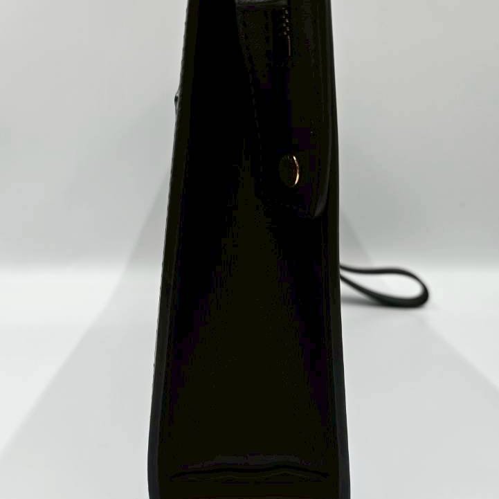 【舊愛新歡】VERSACE 黑色金女王頭LOGO手拿包-3