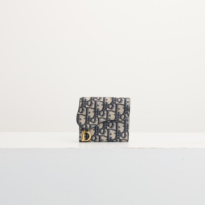 二手DIOR saddle 馬鞍短夾/老花-0