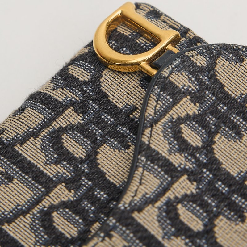 二手DIOR saddle 馬鞍短夾/老花-5