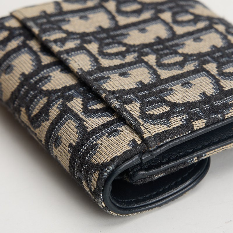 二手DIOR saddle 馬鞍短夾/老花-6