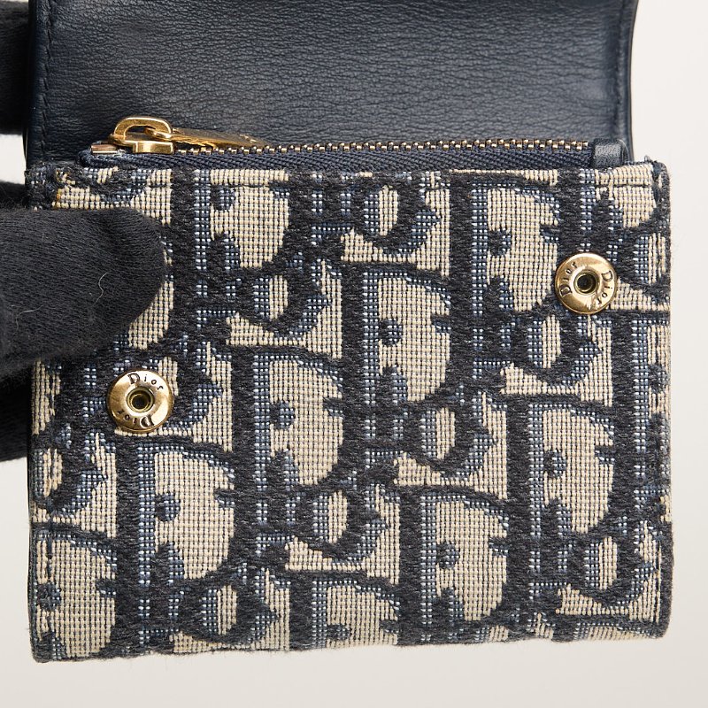 二手DIOR saddle 馬鞍短夾/老花-13