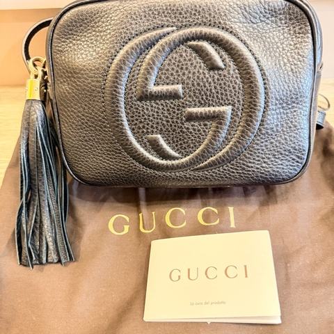 GUCCI 黑色 相機包 側背包