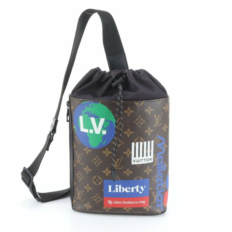 路易威登 Monogram Chalk 斜背包 M44625 皮革男士肩背包-0