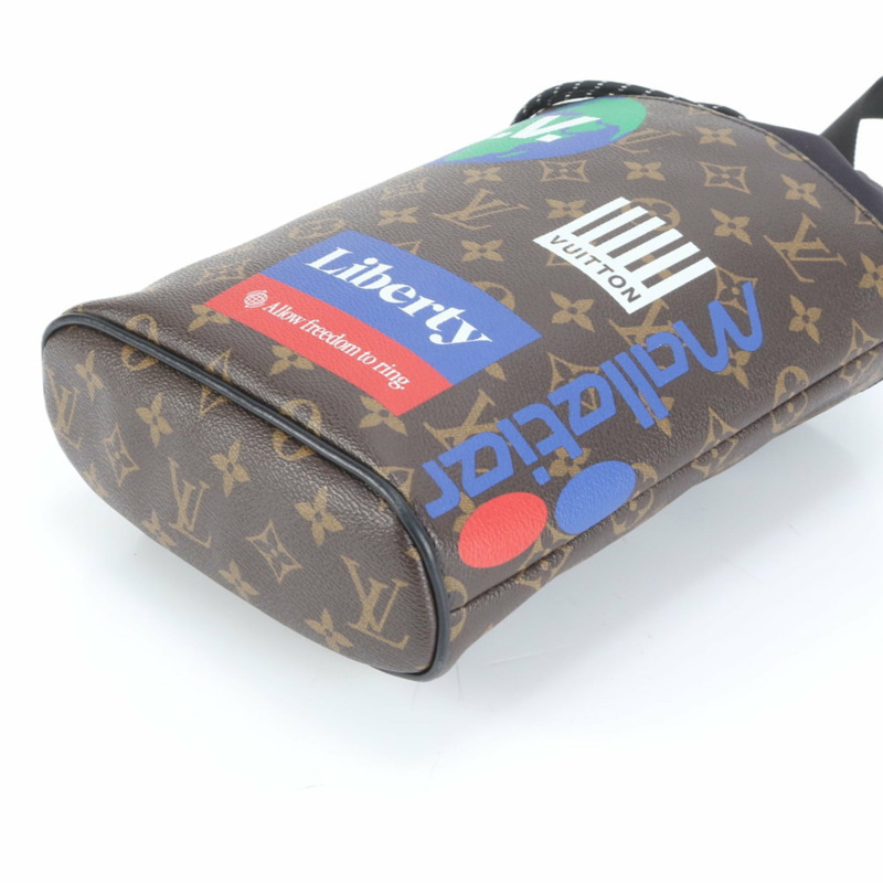 路易威登 Monogram Chalk 斜背包 M44625 皮革男士肩背包-4