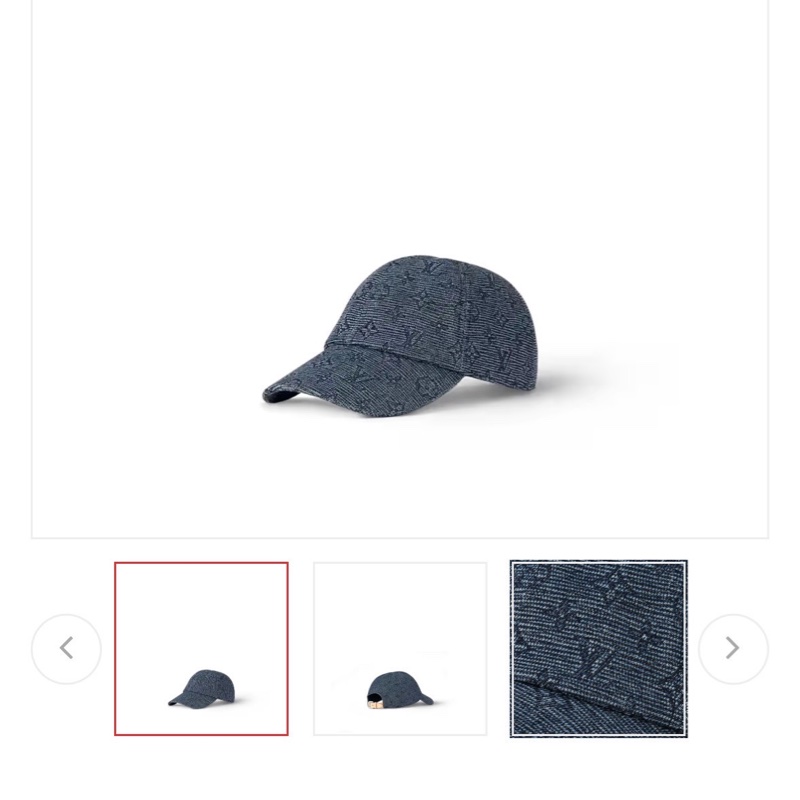 LV牛仔刺繡帽-5