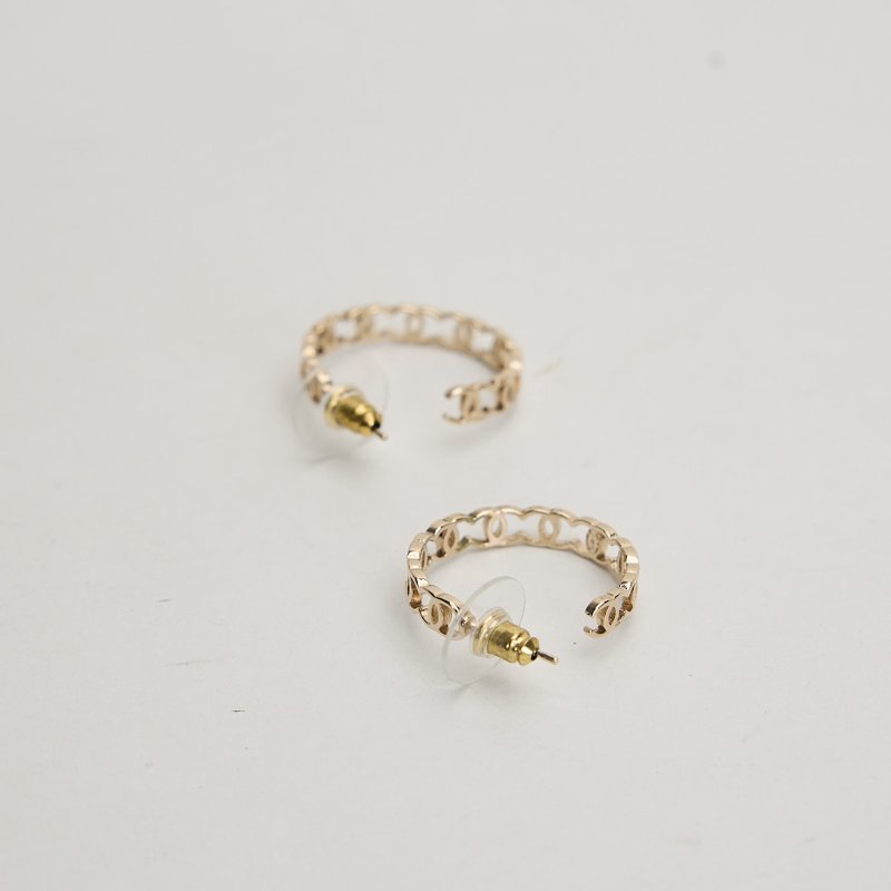 二手Chanel 鏤空雙C耳環-2