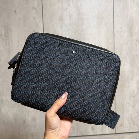 Montblanc 萬寶龍 M_Gram 4810 經典 六芒星 LOGO 拉鍊 斜背包 肩背包 側背包