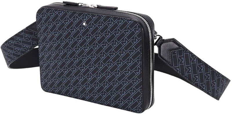 Montblanc 萬寶龍 M_Gram 4810 經典 六芒星 LOGO 拉鍊 斜背包 肩背包 側背包-1