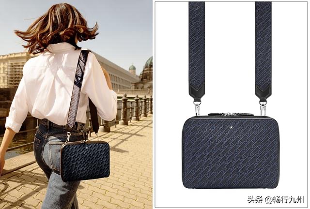 Montblanc 萬寶龍 M_Gram 4810 經典 六芒星 LOGO 拉鍊 斜背包 肩背包 側背包-5