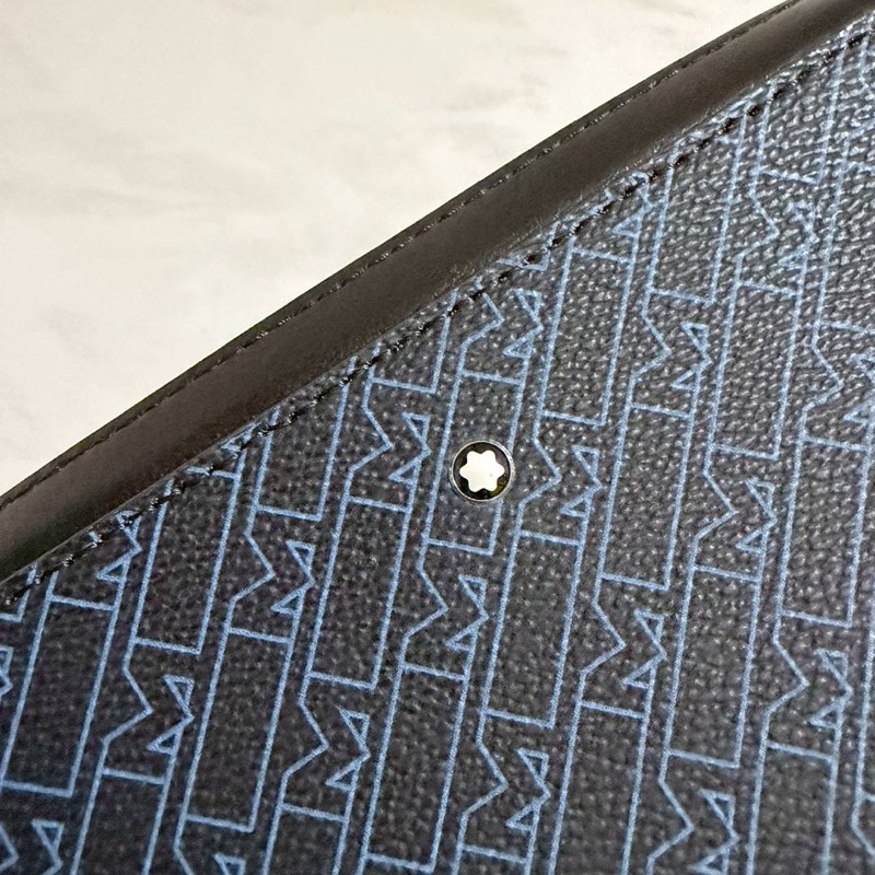 Montblanc 萬寶龍 M_Gram 4810 經典 六芒星 LOGO 拉鍊 斜背包 肩背包 側背包-10