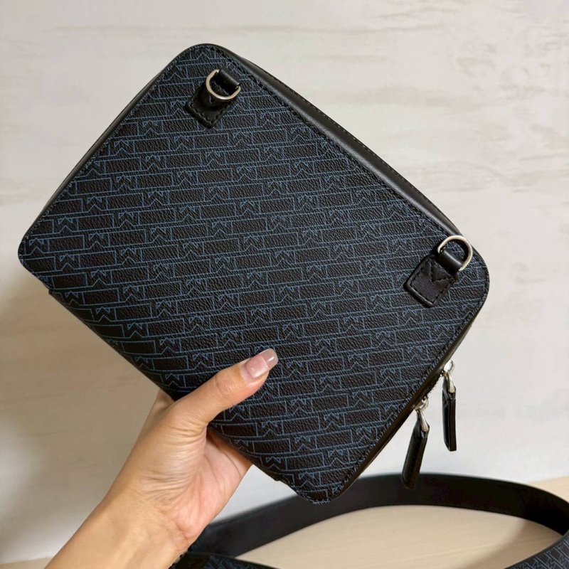 Montblanc 萬寶龍 M_Gram 4810 經典 六芒星 LOGO 拉鍊 斜背包 肩背包 側背包-19