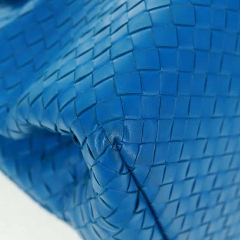 【日本直送】BOTTEGA VENETA INTRECCIATO 羅馬系列手提包，藍色皮革，貨號 171265，正品編號 161672V-8