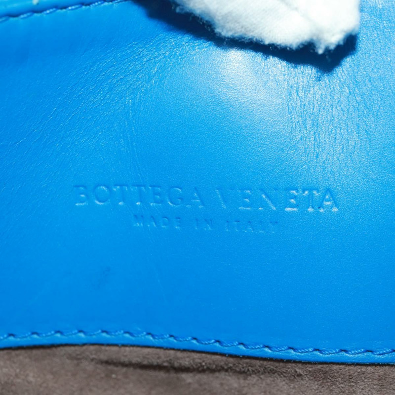 【日本直送】BOTTEGA VENETA INTRECCIATO 羅馬系列手提包，藍色皮革，貨號 171265，正品編號 161672V-19