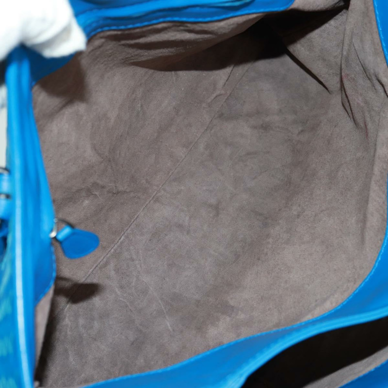 【日本直送】BOTTEGA VENETA INTRECCIATO 羅馬系列手提包，藍色皮革，貨號 171265，正品編號 161672V-23