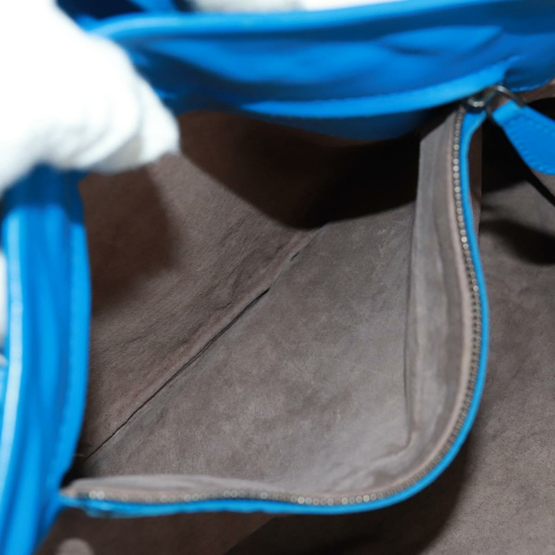 【日本直送】BOTTEGA VENETA INTRECCIATO 羅馬系列手提包，藍色皮革，貨號 171265，正品編號 161672V-24