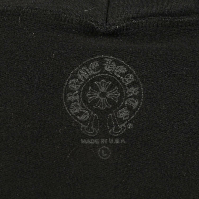 CHROME HEARTS FOTI 連帽衫,純棉材質,黑色多色,L 碼,二手男款-2