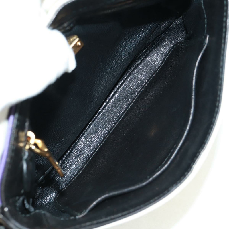 【日本直送】Miu Miu 鏈條手提包 皮革 2way Multicolor Gold Auth 162861V-8