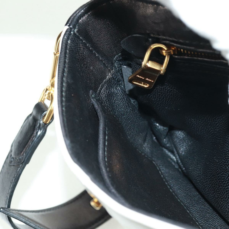【日本直送】Miu Miu 鏈條手提包 皮革 2way Multicolor Gold Auth 162861V-23