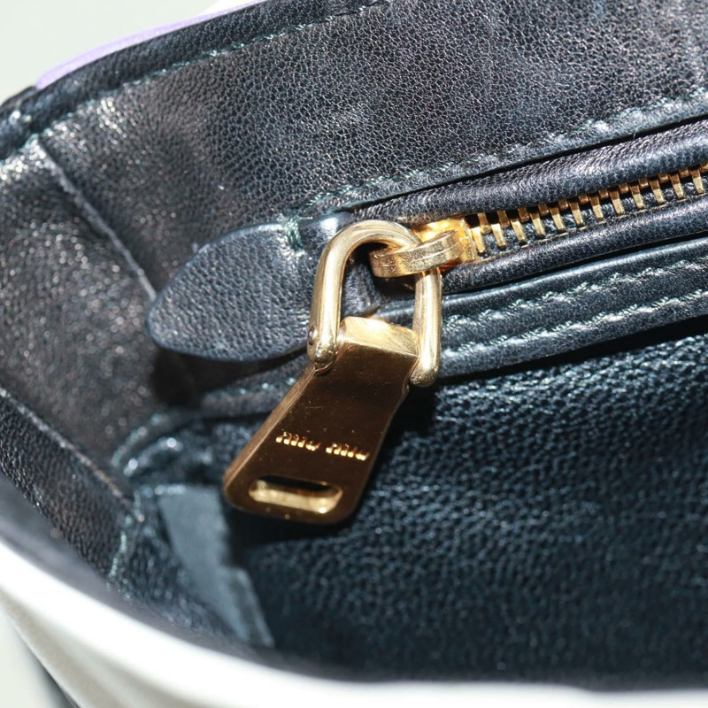 【日本直送】Miu Miu 鏈條手提包 皮革 2way Multicolor Gold Auth 162861V-24